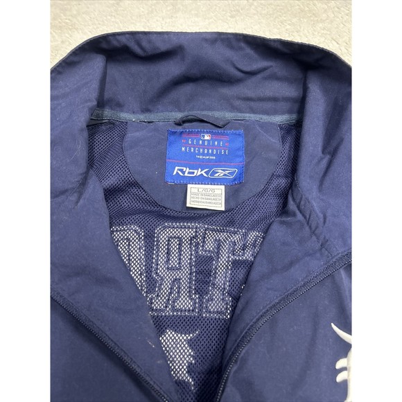 Y2K Detroit Tigers MLB Genuine Merchandise Reebok Windbreaker Jacket Size Large - Picture 3 of 7